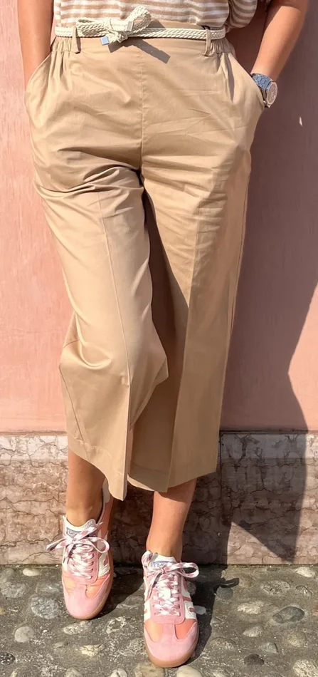 PANTALONE POPELINE 3/4 Online ora