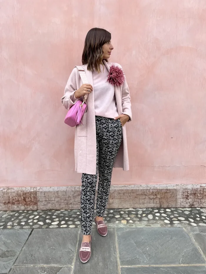 PANTALONE PUNTO STOFFA JACQUARD - immagine 2