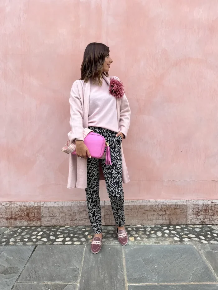 PANTALONE PUNTO STOFFA JACQUARD - immagine 3