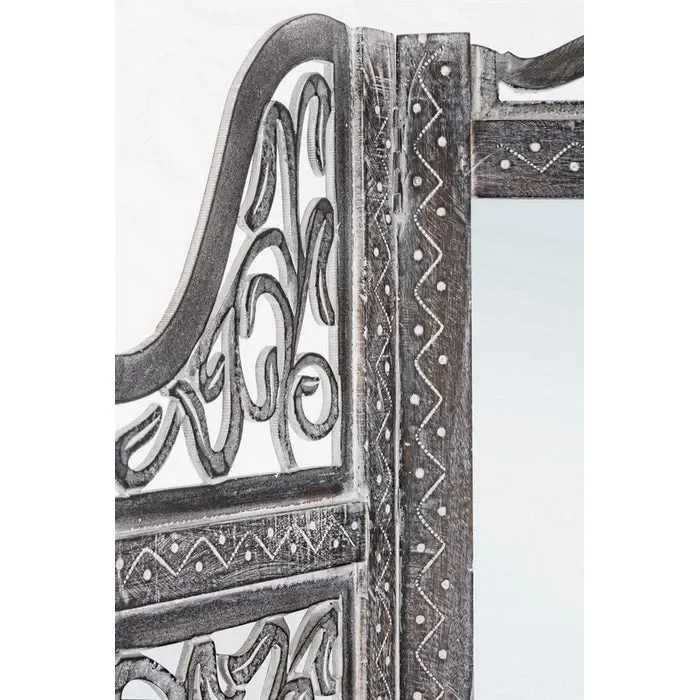 Paravento shabby con specchio – Ajala - immagine 3