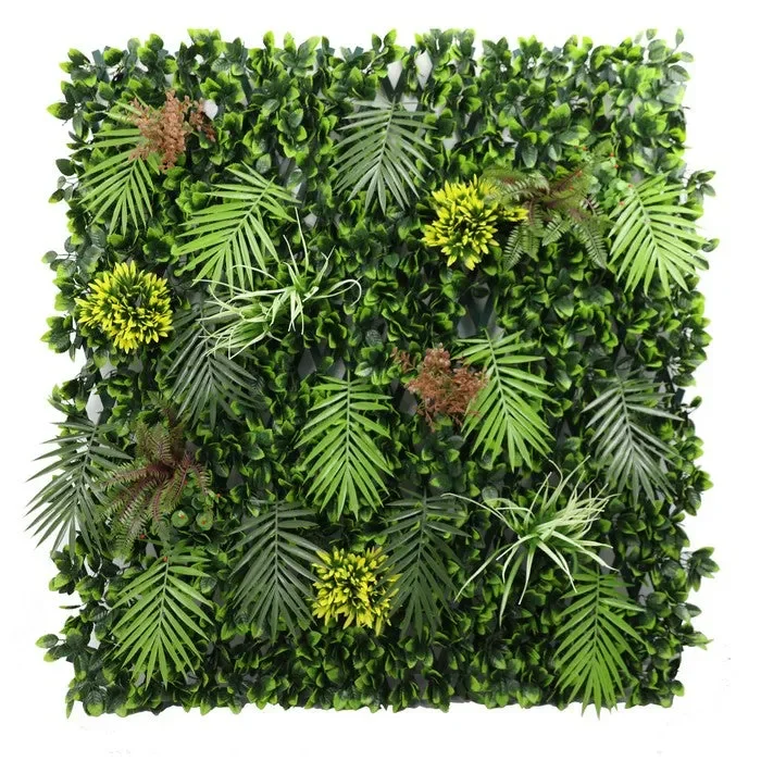Parete con piante artificiali per giardino verticale 100×200 cm - immagine 2