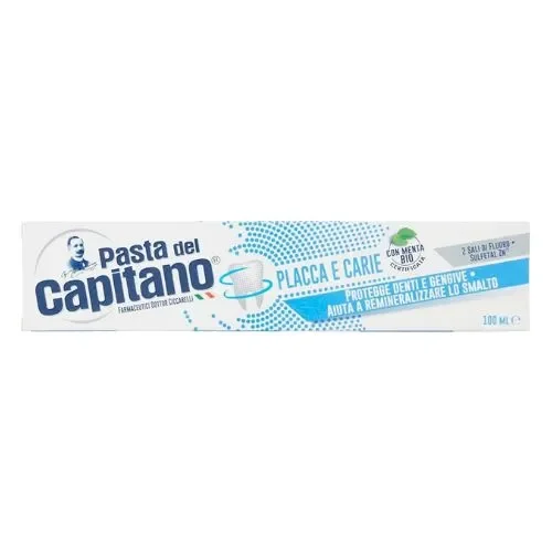 Pasta del capitano dentifricio placca e carie 100 ml In saldo