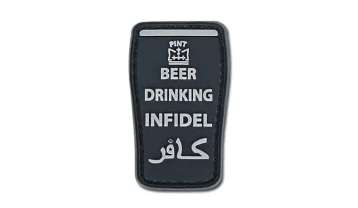 Patch 3D PVC Beer Drinking Infidel