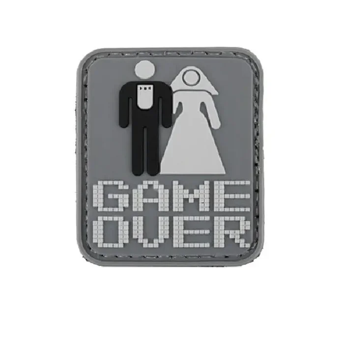 Patch 3D PVC Game Over