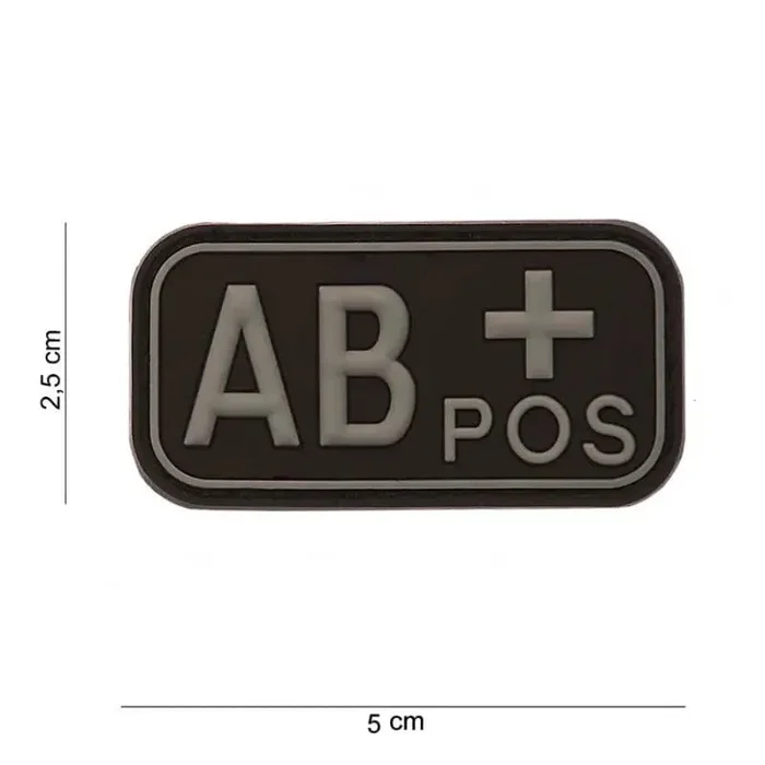 Patch 3D PVC Gruppo Sanguigno AB+