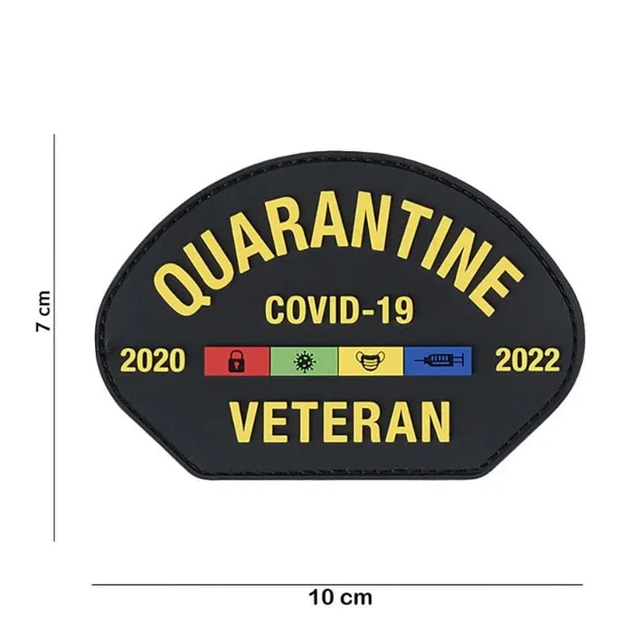 Patch 3D PVC Quarantena Covid-19 Veterano