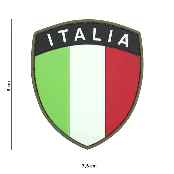 Patch 3D PVC Scudetto Italia Vari Colori