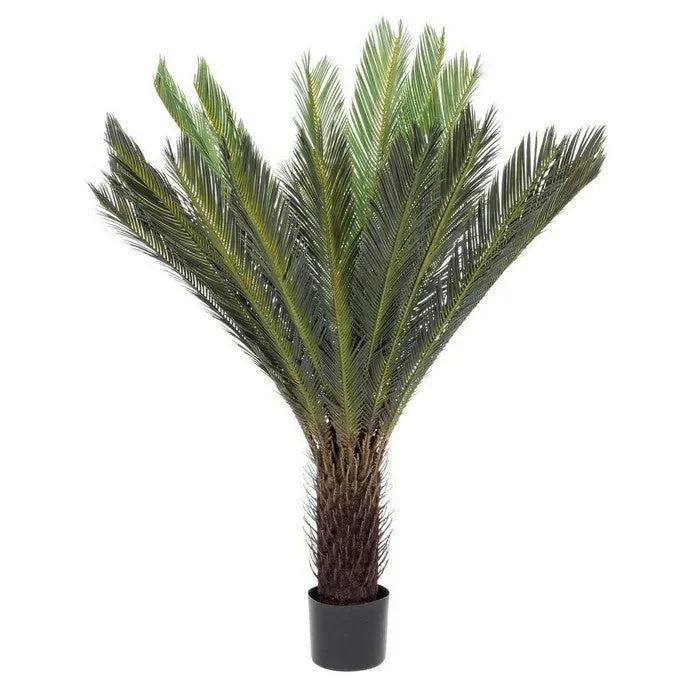 Pianta di palma artificiale con vaso 120 cm – Cycas Saldi