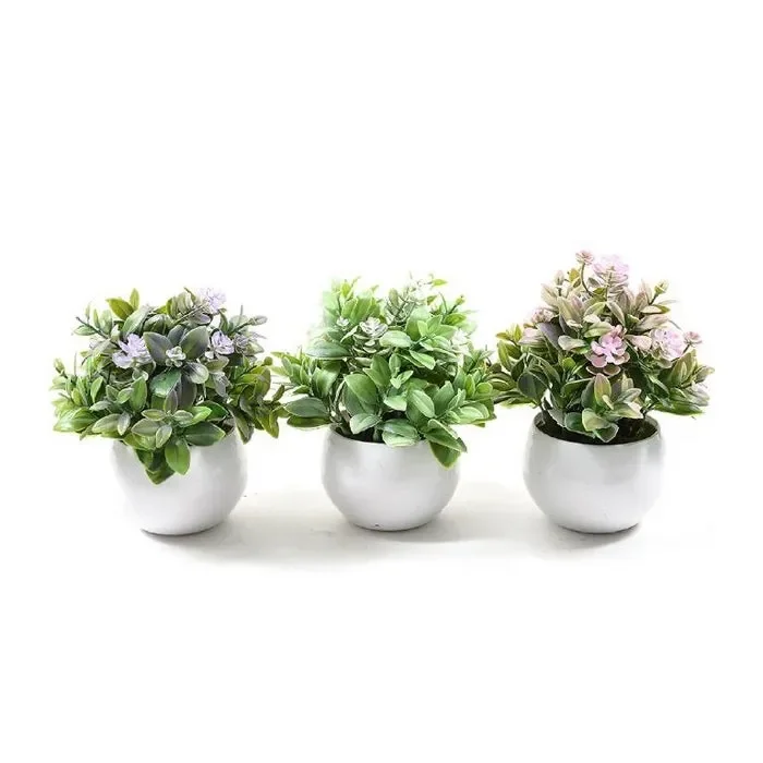 Piantina artificiale in vaso per decorazione 15 cm Vendita calda