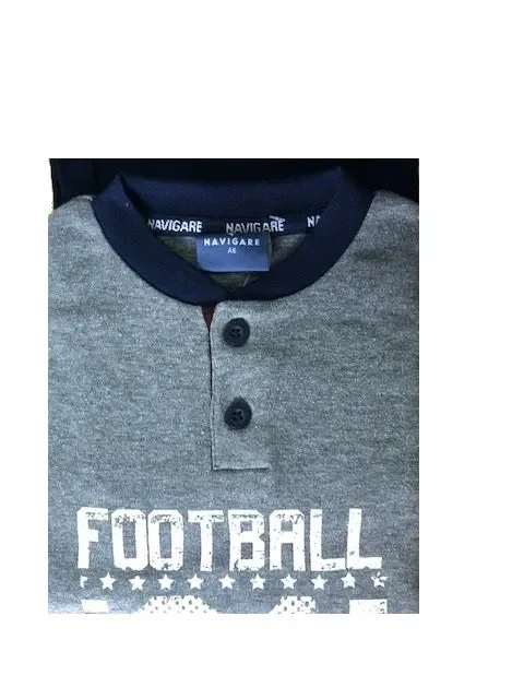 PIGIAMA BAMBINO INVERNALE IN CALDO COTONE NAVIGARE ART. 16360 COL. E MIS. A SCELTA - immagine 2