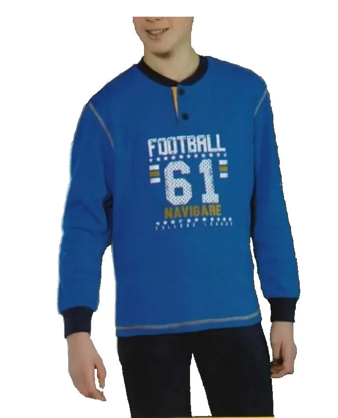 PIGIAMA BAMBINO INVERNALE IN CALDO COTONE NAVIGARE ART. 16360 COL. E MIS. A SCELTA - immagine 3