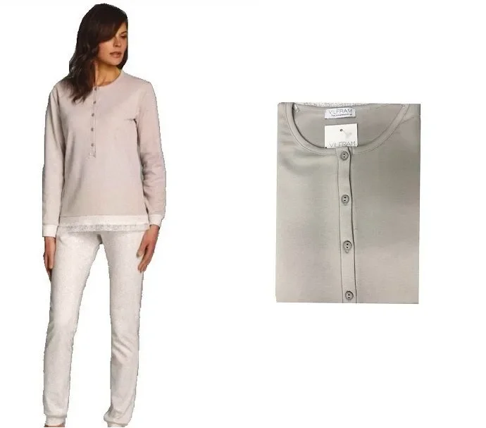 PIGIAMA DONNA IN CALDO COTONE VILFRAM ART. 11466 COL. E MIS. A SCELTA