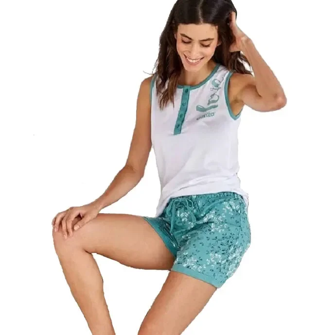 Pigiama Donna in cotone primaverile Dimensione Danza Art B2DD20245 100% Cotone Colore a scelta Misura a scelta