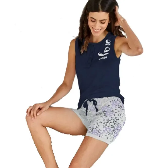 Pigiama Donna in cotone primaverile Dimensione Danza Art B2DD20245 100% Cotone Colore a scelta Misura a scelta - immagine 3