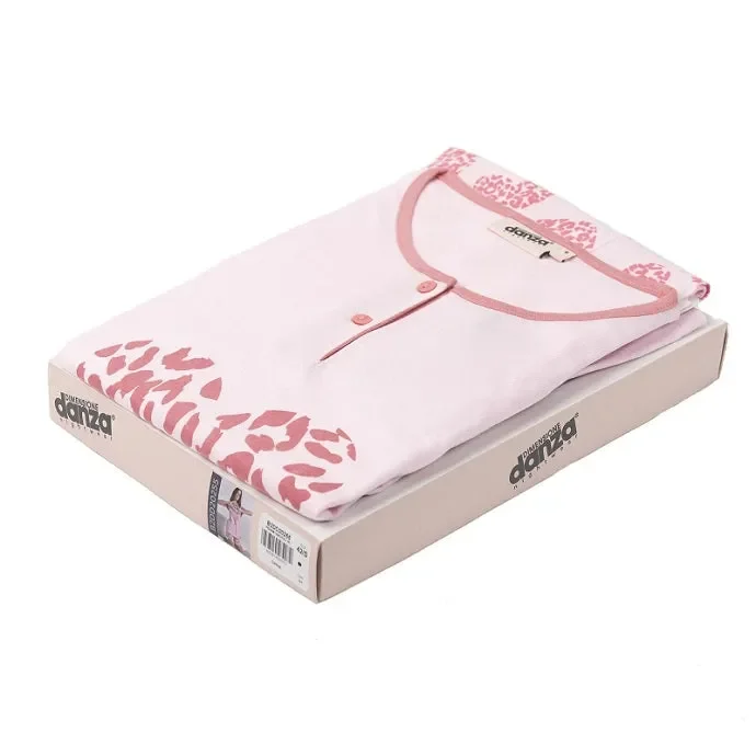 Pigiama Donna in cotone primaverile Dimensione Danza Art B2DD20255 Colore a scelta Misura a scelta - immagine 2