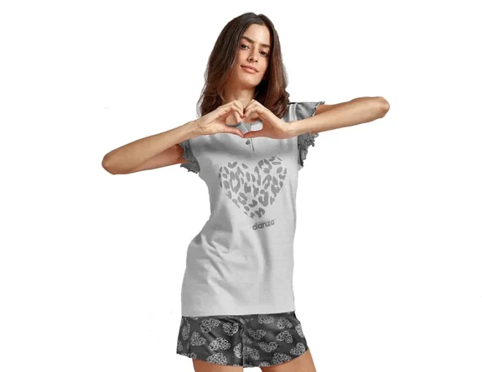 Pigiama Donna in cotone primaverile Dimensione Danza Art B2DD20255 Colore a scelta Misura a scelta - immagine 3