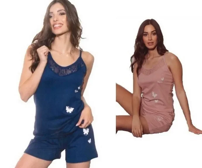 Pigiama donna in cotone primaverile Kissimo art. 21D3012 col. e mis. a scelta