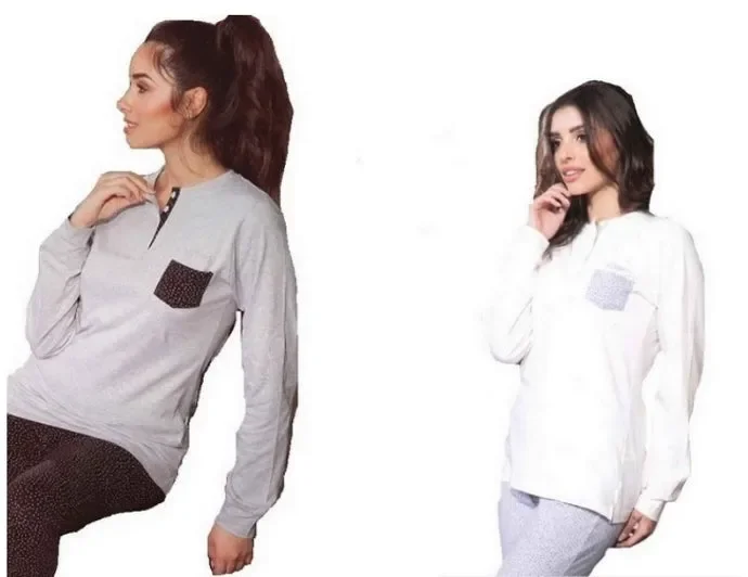 Pigiama donna in cotone primaverile Kissimo art. 21D3024 col. e mis. a scelta Moda