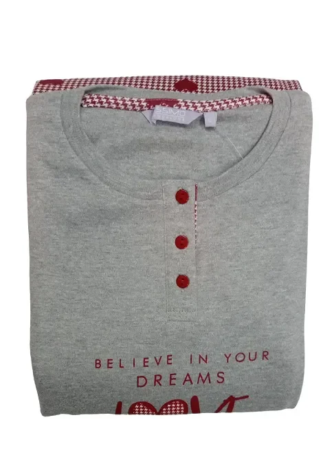 Pigiama Donna Kissimo Art 22D30006 A-I 22 Colore a scelta Misura a scelta - immagine 2