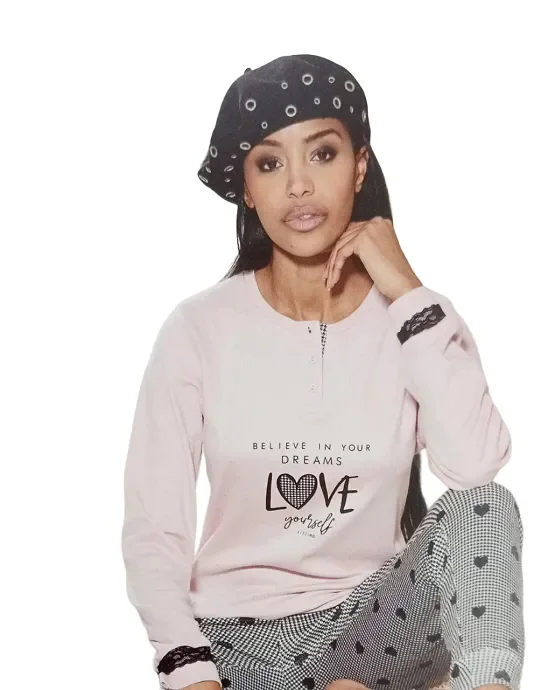 Pigiama Donna Kissimo Art 22D30006 A-I 22 Colore a scelta Misura a scelta - immagine 3