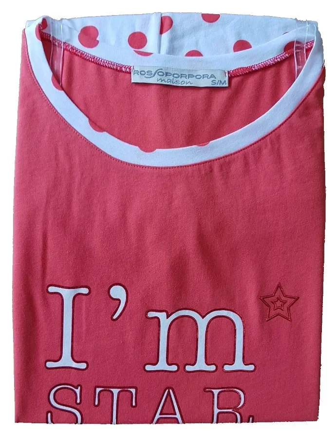 PIGIAMA DONNA ROSSOPORPORA ART CARLOTTA COLORE E MISURA A SCELTA - immagine 3