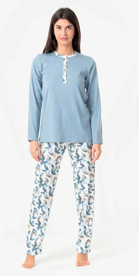 pigiama lungo jersey da donna