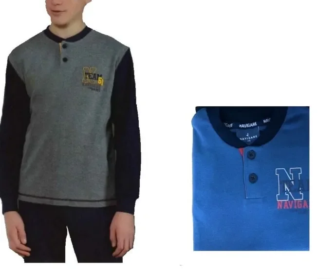 PIGIAMA RAGAZZO IN CALDO COTONE NAVIGARE ART. 16359 COL. E MIS. A SCELTA