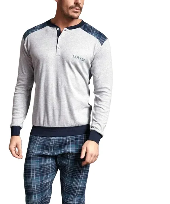 Pigiama uomo in caldo cotone invernale Enrico coveri art EP2126