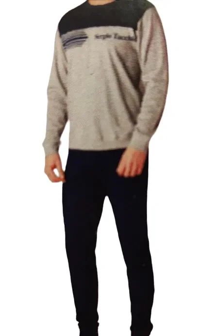 Pigiama uomo in caldo cotone invernale Sergio tacchini art PGI 2006B Moda