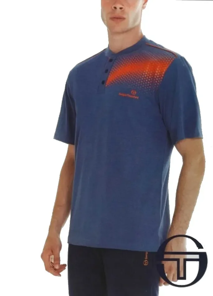 Pigiama uomo in cotone primaverile 3 pezzi Sergio Tacchini art. PG34132-AS1-24 col. e mis. a scelta - immagine 2