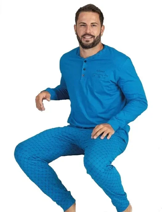 Pigiama Uomo in cotone primaverile De Fonseca Art DPU1054 Colore a scelta Misura a scelta