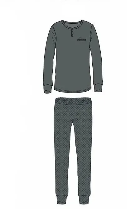 Pigiama Uomo in cotone primaverile De Fonseca Art DPU1054 Colore a scelta Misura a scelta - immagine 2