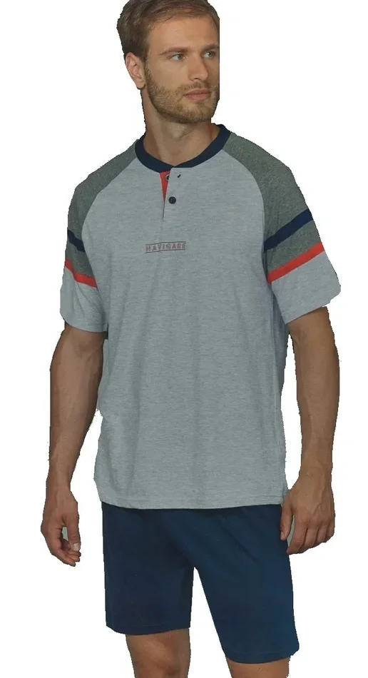 pigiama uomo in cotone primaverile Navigare art. B2141210 col. e mis. a scelta Sconti