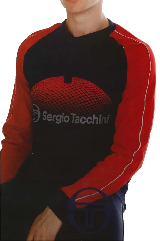Pigiama uomo in cotone primaverile Sergio Tacchini art. PG34115-AS1-24 col. e mis. a scelta Fornitura - immagine 2