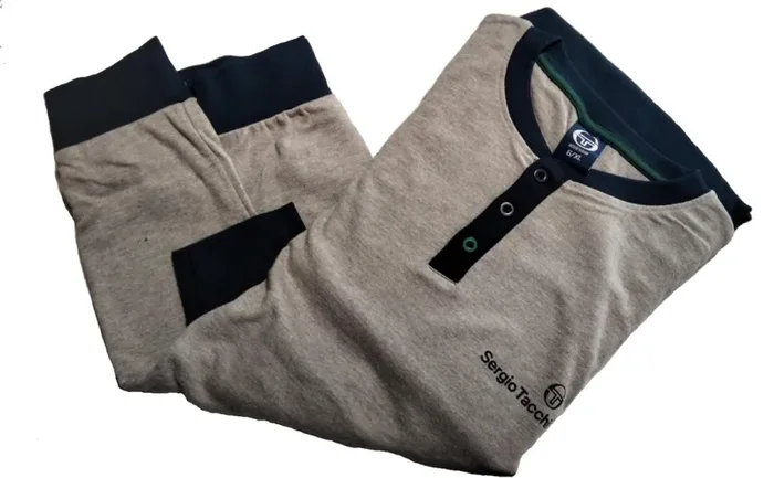 Pigiama uomo in cotone primaverile Sergio Tacchini art PG34830 colore e misura a scelta - immagine 3
