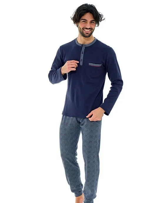 Pigiama uomo interlock serafino art.50787 colore foto misura a scelta