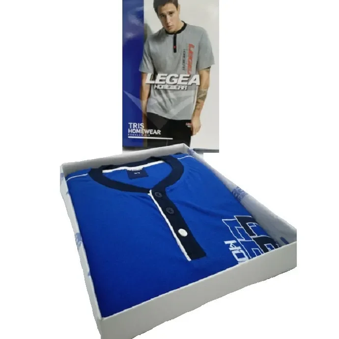 PIGIAMA UOMO LEGEA ART PG34322 AS1 24 COLORE FOTO MISURA A SCELTA - immagine 2