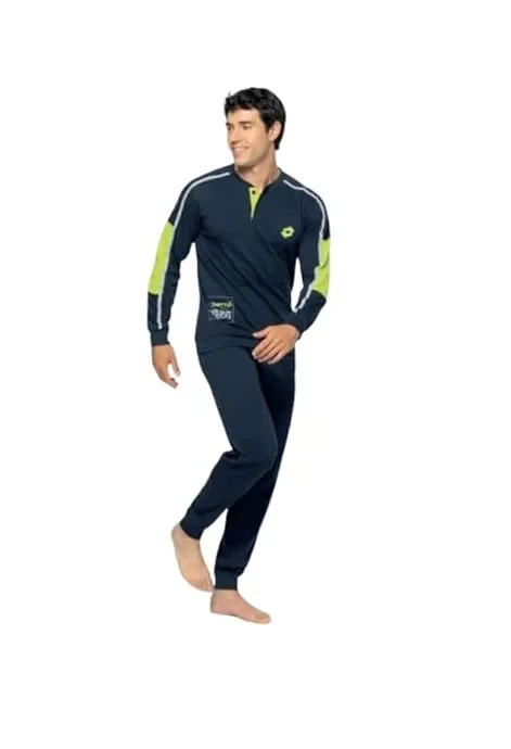 Pigiama Uomo Lotto Art. LP1180 100% Puro Cotone Estivo