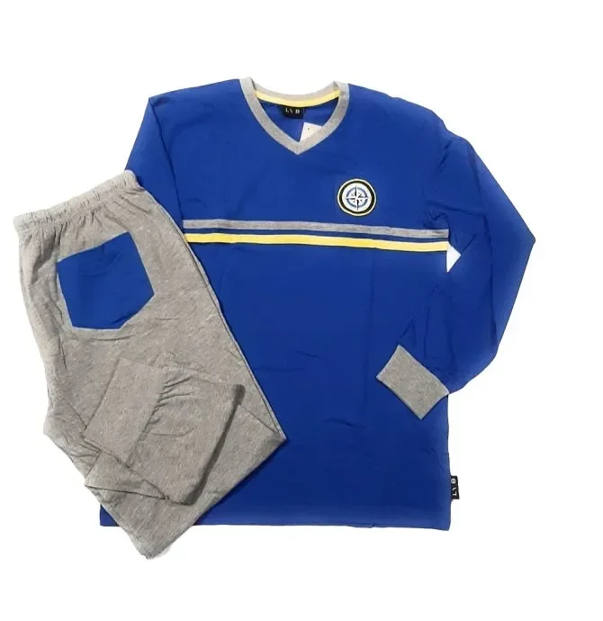 Pigiama Uomo Primavera estate Art L0C81 100% Cotone Colore Foto Misura a scelta Moda - immagine 2