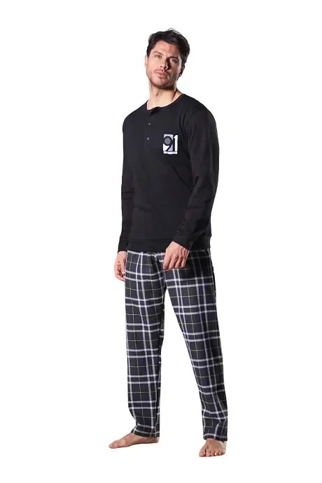 Pigiama Uomo Rossoporpora Art ANTHONY A-I 22 Colore a scelta Misura a scelta - immagine 3