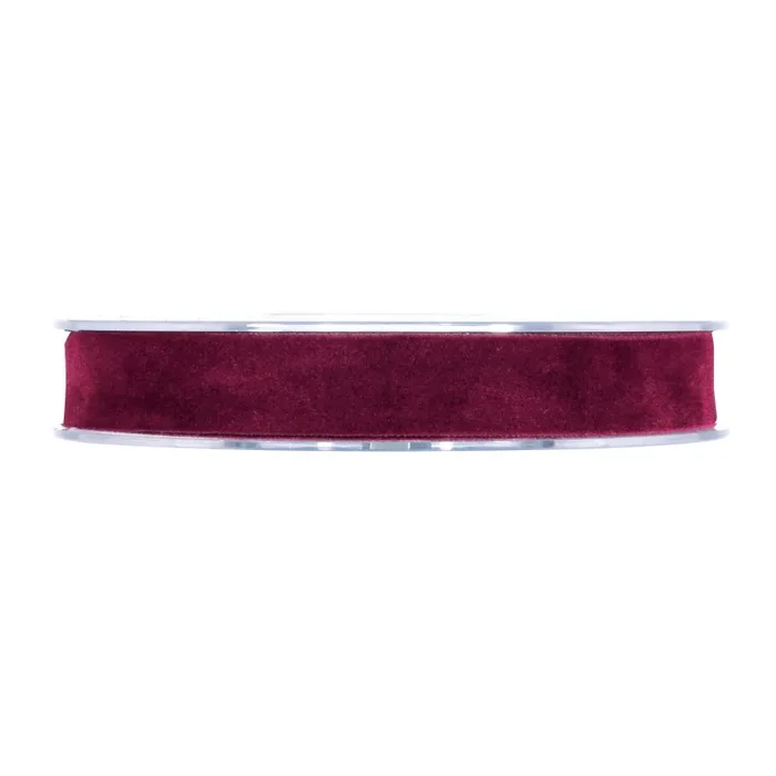 Piovaccari Nastro Double Velvet H 15 Mm L 7 Mt Bordeaux