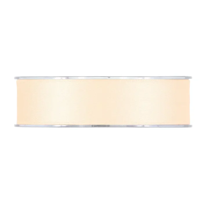 Piovaccari Nastro Matt Doppio Satin 25 Mm 15 Mt Cream