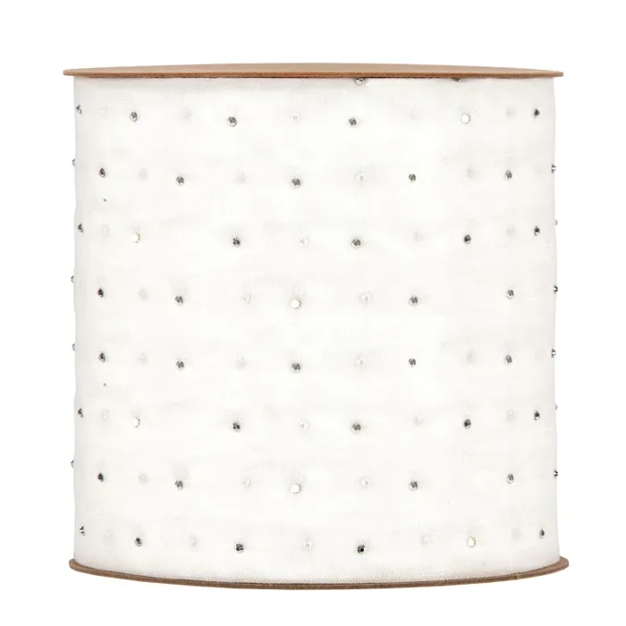 Piovaccari Nastro Shining Diamons 100 Mm 20 Mt Bianco