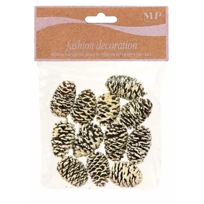 Piovaccari Sacchetto Decorazioni Natale Pigne H 3 Cm Cf 12 Pz