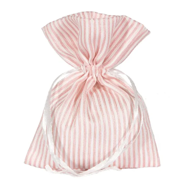 Piovaccari Sacchetto Righe Cm 10 x 14 H Rosa 10 Pz Moda
