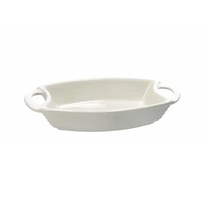 Pirofila in ceramica bianca