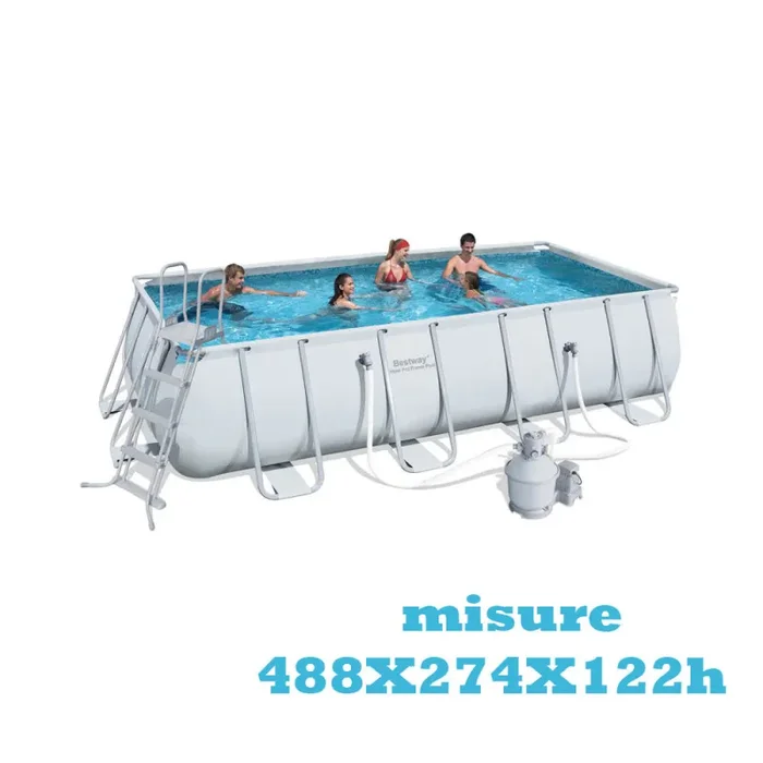 Piscina fuori terra Bestway Con Telaio Completa 488X274X122H 56481