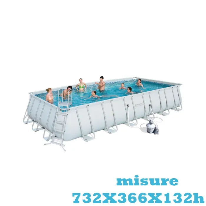 Piscina fuori terra Bestway POWER STEEL FRAME 7,32 x 3,66 x h.1,32 m 56475 Fornitura