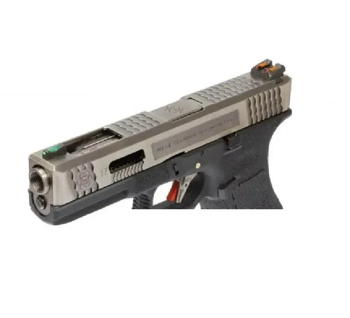 Pistola a Gas Glock G17 WE G-Force Silver Vendita calda - immagine 2