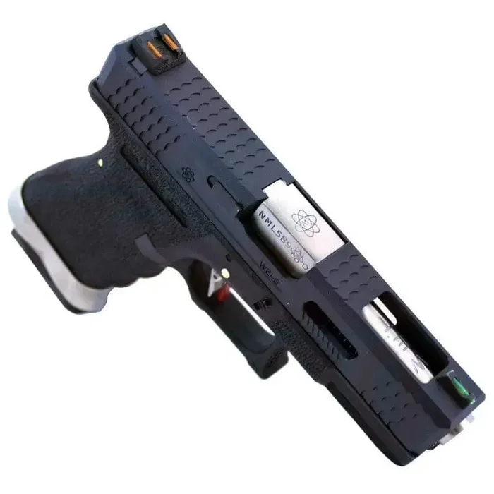 Pistola a Gas Glock G19 WE G-Force Nera e Silver